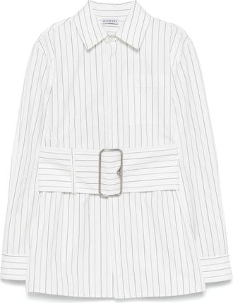 Burberry Camicia a righe in cotone - Bianco