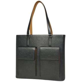 Louis Vuitton Pre-owned Tote Bags, female, Black, Size: ONE SIZE Pre-owned Vintage Monogram Mat Tote Bag
