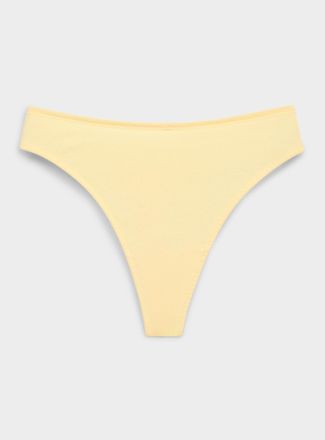 Miiyu Womens Ultra-comfortable essential thong 100% organic cotton