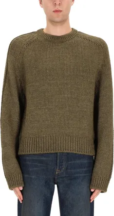 Our Legacy Wool Silk Blend Sweater - Green