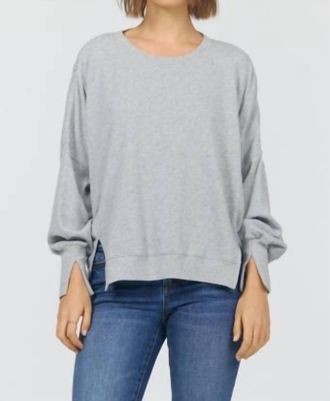 Dear John Denim Trenton Pullover Sweatshirt In Heather Grey