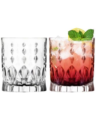 Barski Set of 2 Double Old Fashioned Tumbler Glasses