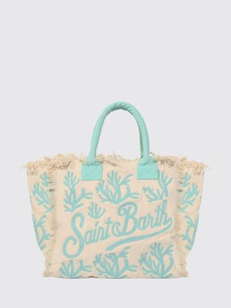 MC2 Saint Barth Borsa Vanity in cotone con logo ricamato