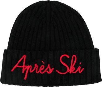 MC2 Saint Barth embroidered beanie - men - Wool/Viscose/Polyamide/Cashmere - One Size - Black