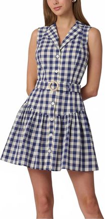 Milly Natalia Mini Dress In Blue