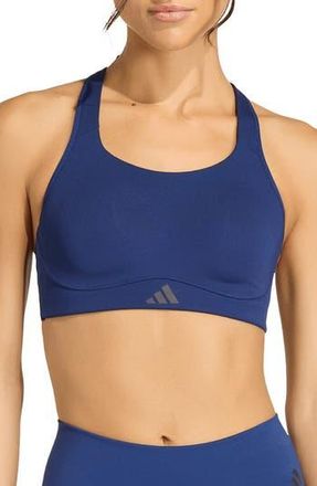 adidas Optime Workout High Support Sports Bra in Dark Blue at Nordstrom Rack, Size X-Large D/dd