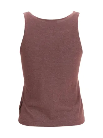 Brunello Cucinelli Womens Sparkling Knit Tank Top Rhubarb