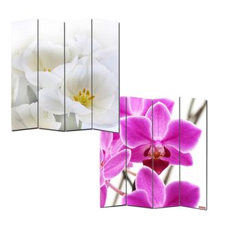 Hhg Hhg - Nunca Usado] Biombo Separador De Ambientes M68, 180x160cm, Orqu&iacute;dea