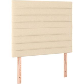 vidaXL Cabeceros 2 Unidades De Tela Color Crema 100x5x78/88 Cm Vidaxl