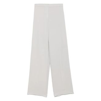 Theory Wide Pull On Fl.mode - Dames - Wijde Broeken - Grijs - M - Broeken