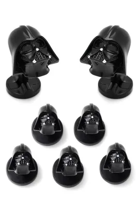 Cufflinks Inc. 3D Darth Vader Cuff Links & Shirt Studs Set in Black at Nordstrom