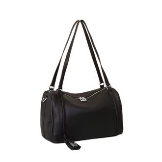 Generic Compatible For Simple Genuine Leather Soft Commuter Shoulder Bag niche design handbag armpit(Black)