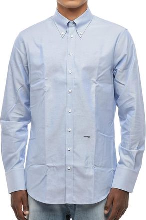 Dsquared2 Light Blue Logo Oxford Shirt