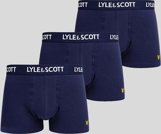 Lyle & Scott Lyle And Scott Mens 3 Pack Basic Core Trunks - Navy - Size: 33/32/32