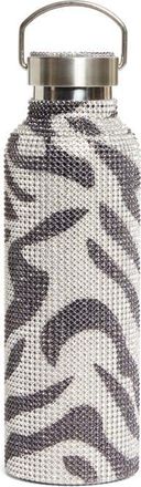 Collina Strada Crystal Embellished Insulated Water Bottle in Zebra at Nordstrom