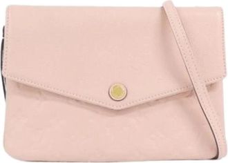 Louis Vuitton Pre-owned Twice Schoudertas - Dames - Vintage Schoudertas - Roze - ONE Size - Leer - Vintage