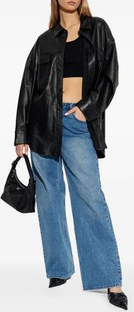 Michael Kors Womens Relaxed Wide Leg Jean - Light Blue Cotton - Size EU 32 (Womens)