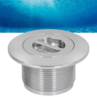 Infinite V&aacute;lvula De Drenaje Principal Para Piscinas, Con Compuerta De Succi&oacute;n, Entrada/salida, Acero Inoxidable, 2 Pulgadas (8,8 Cm X 8,8 Cm X 4,6 Cm), 512 G