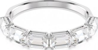 Swarovski Womens Millenia White Crystal Bangle 5696321 - Silver - One Size