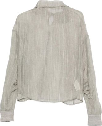 The Garment Blusa Delfi con ruches - Grigio