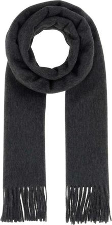 Saint Laurent Echarpe Cachemire Cassandre - unisex - Accessoires - Grijs - Maat: ONE Size Kasjmier