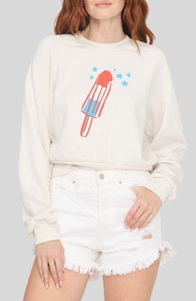 Project Social T Rocket Pop Graphic Sweatshirt in Vintage White at Nordstrom, Size X-Small