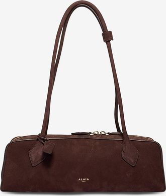 Alaia Schultertasche aus Nubukleder Le Teckel