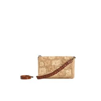 Ibeliv Cross Body Bags, female, Brown, Size: ONE SIZE Ravina Crochet Bag with Floral Embroidery