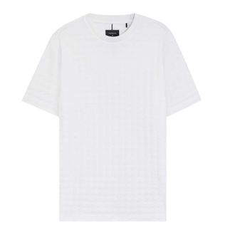 HUGO BOSS Unisex effen normaal T-shirt voor volwassenen (Wit)