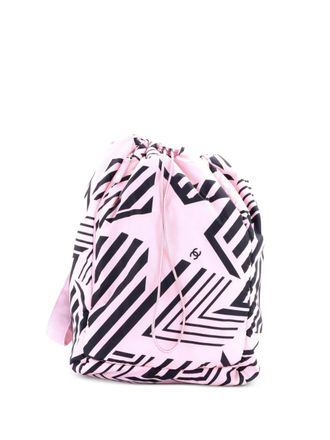 Chanel Coco Beach Printed Nylon backpack - Black