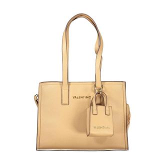 Valentino Shoulder Bags, female, Beige, Size: ONE SIZE Elegant Polyurethane Handbag with Sleek Design