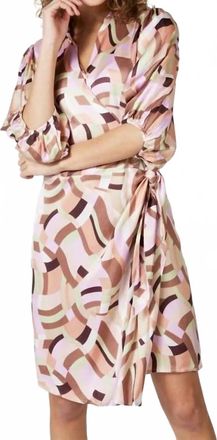 Esqualo Sunday Social Wrap Dress In Multi