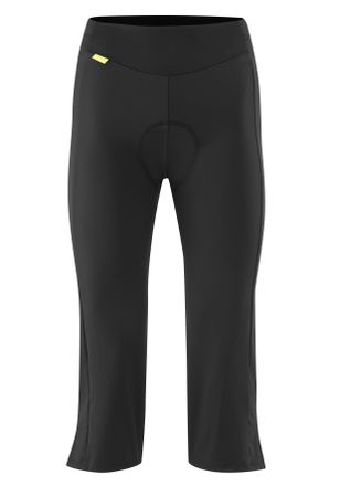 Gonso Fahrradhose GONSO Essential Tight 3/4 Flared W, Damen, Gr. 34, Normalgr&ouml;ssen, schwarz, 90% Polyamid, 10% Elasthan, Hosen Fahrradhose, Damen Radhose mi