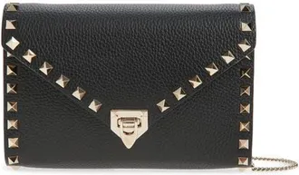 Valentino Garavani Mini Rockstud Leather Shoulder Bag in Black at Nordstrom