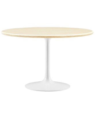 ModWay Lippa 48 Round Artificial Travertine Dining Table