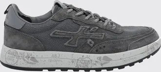 Premiata Sneakers Nous in mesh e pelle scamosciata con suola dentellata