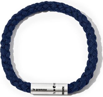 Le Gramme X Orlebar Brown Sterling Silver Le 7g Brushed Nato Cable Bracelet - Unisex - Sterling Silver