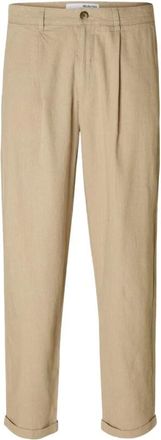 Selected Broeken, Heren, Beige, W32, Chino broeken
