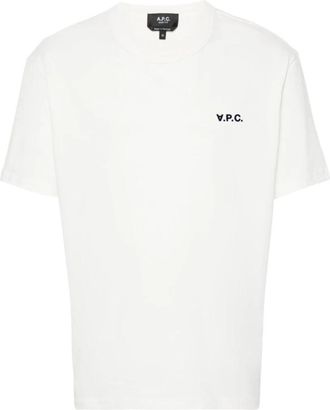 A.P.C. Wit T-shirt voor mannen Aw 25 - Heren - T-shirts - Wit - XL - Katoen - Tops