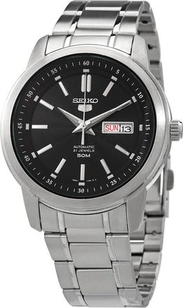 Seiko 5 Automatic Black Dial Mens Watch SNKM87