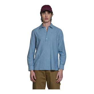 IMPURE Casual Shirts - Heren - Casual Overhemden - Blauw - L - Overhemden