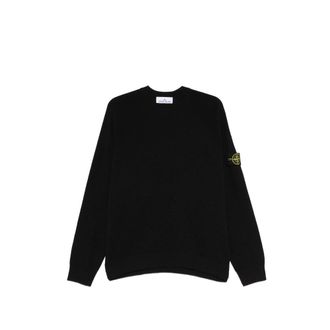 Stone Island Logo-patch Crew-neck Sweater