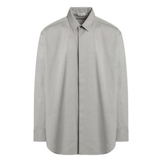 Fear of God Heren, Overhemden, Grijs, Maat: L Katoen