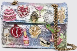 Kurt Geiger Borsa Kensington Kurt Geiger London in paillettes ricamate con patches