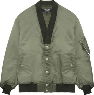 Comme Des Garçons Bomber con scollo a V - Verde