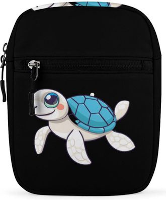 Generic Turtle Crossbody Bag Adjustable Satchel Cute Shoulder Bag Lightweight Sling Bags