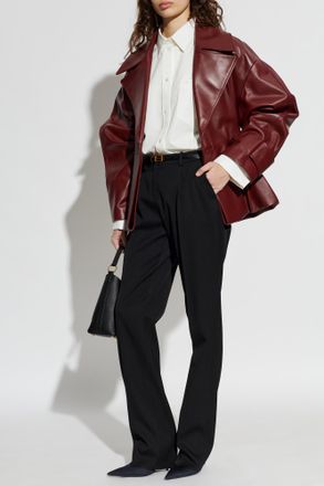 Balenciaga Shirt With Embroidered Logo, Womens, White