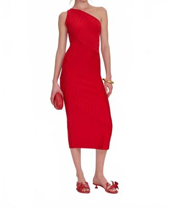 Cult Gaia Raith Knit Dress In Red