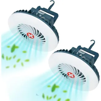 OEM Ventilatore Da Campeggio Usb, Lampada Da Campeggio A 54 Led, Ventilatore Con Luce, Magnete E Gancio, Lampada Da Campeggio Per Esterni 3 In 1, Ideale P