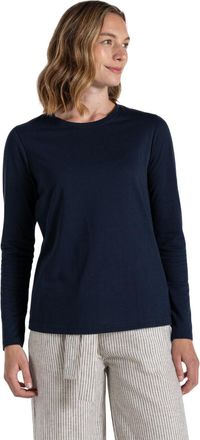 Craghoppers Dames/Dames Akona Stripe Nosilife T-shirt met lange mouwen (Blauwe Marine)